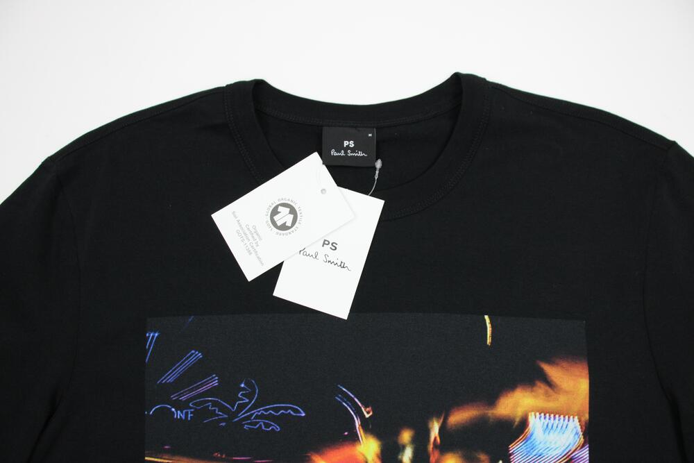 PS Paul Smith T Shirt Mens Medium Black Racing Graphic Organic Cotton Tee NWT - Picture 2 of 6